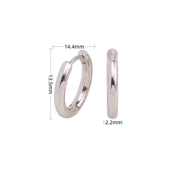 Wholesale S925 Sterling Silver Geometric Style Electroplated Earrings
