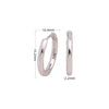 Wholesale S925 Sterling Silver Geometric Style Electroplated Earrings