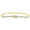 Wholesale S925 Sterling Silver Geometric Style Electroplated Tennis Bracelet