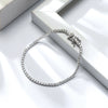 Wholesale S925 Sterling Silver Geometric Style Electroplated Tennis Bracelet