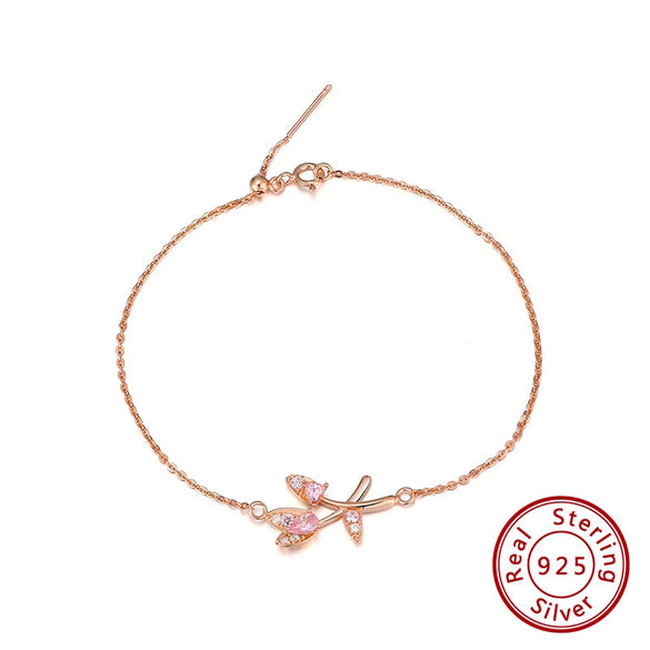 Wholesale S925 Sterling Silver Geometric Style Electroplated Women's Bracelet With Colorful Zircon