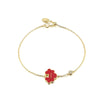 Wholesale S925 Sterling Silver Geometric Style Electroplated Women's Bracelet With Colorful Zircon
