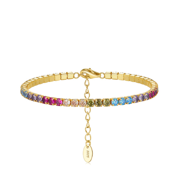 Wholesale S925 Sterling Silver Geometric Style Electroplated Women's Bracelet