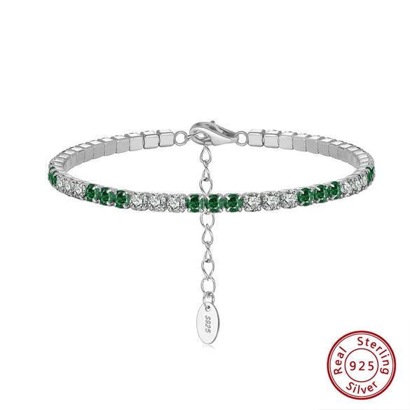 Wholesale S925 Sterling Silver Geometric Style Electroplated Women's Bracelet