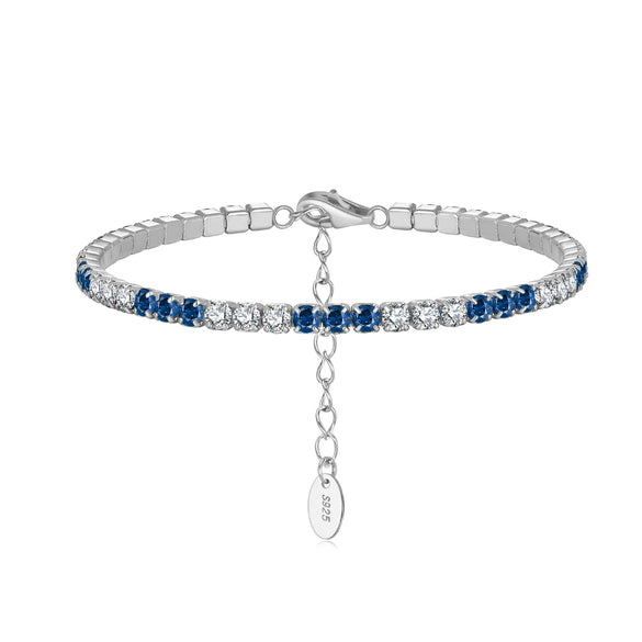Wholesale S925 Sterling Silver Geometric Style Electroplated Women's Bracelet