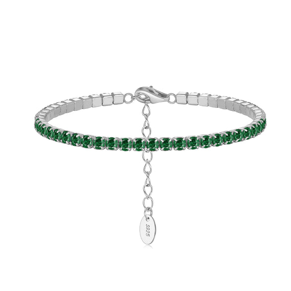 Wholesale S925 Sterling Silver Geometric Style Electroplated Women's Bracelet