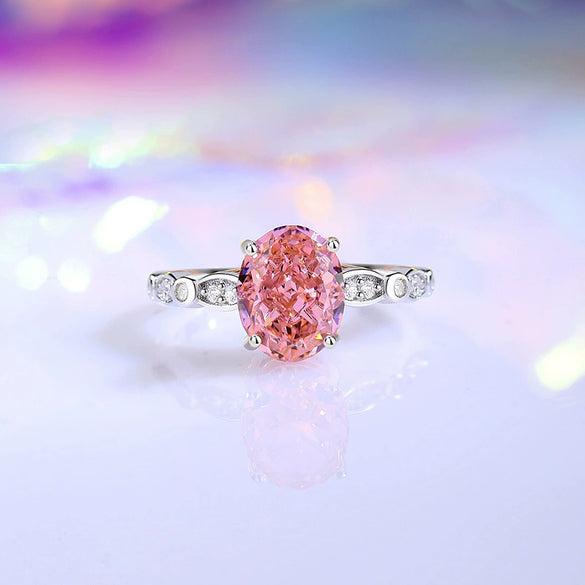 Wholesale S925 Sterling Silver Geometric Style Ring For Women Set With Diamonds