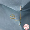 Wholesale S925 Sterling Silver Geometric Tassel Full Diamond Binaural Earrings For Women With Zirconia Design