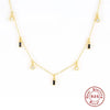 Wholesale S925 Sterling Silver Geometric Tassel Necklace With Inlay And O Chain For Women