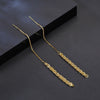 Wholesale S925 Sterling Silver Geometric Tassel Pendant Earrings Electroplated Factory Jewelry