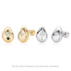 Wholesale S925 Sterling Silver Geometric Threaded Earrings Electroplated For Women