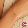 Wholesale S925 Sterling Silver Geometric Three Diamond Stacked Ladies' Personality Matching Bracelet