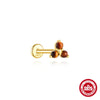 Wholesale S925 Sterling Silver Geometric Tiger Eye Stone Classic Horse Eye Crown Diamond Piercing Earrings With Zirconia