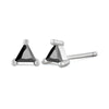 Wholesale S925 Sterling Silver Geometric Triangle Earrings With Diamond Design For Women