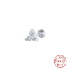 Wholesale S925 Sterling Silver Geometric Triangle Piercing Thread Earrings For Women With Environmental Protection Electroplating