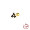 Wholesale S925 Sterling Silver Geometric Triangle Piercing Thread Earrings For Women With Environmental Protection Electroplating