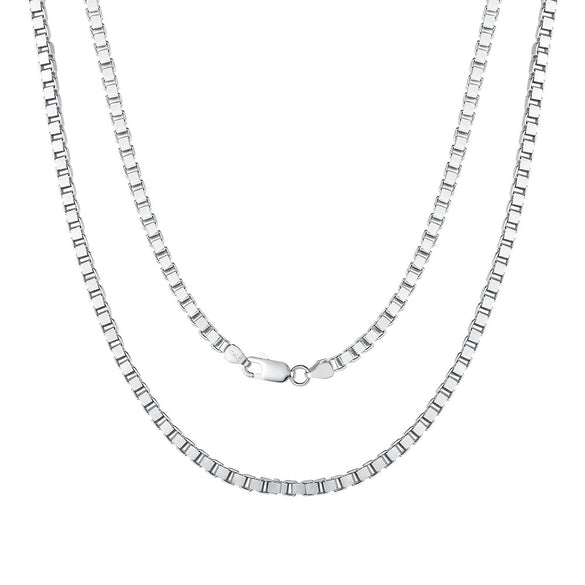 Wholesale S925 Sterling Silver Geometric Twist Chain Necklace