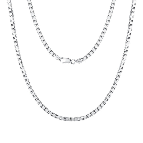 Wholesale S925 Sterling Silver Geometric Twist Chain Necklace