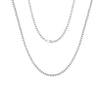 Wholesale S925 Sterling Silver Geometric Twist Chain Necklace
