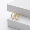 Wholesale S925 Sterling Silver Geometric Twist Circle Electroplated Women's Earrings
