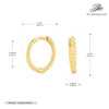 Wholesale S925 Sterling Silver Geometric Twist Circle Electroplated Women's Earrings