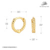 Wholesale S925 Sterling Silver Geometric Twist Circle Electroplated Women's Earrings