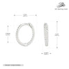 Wholesale S925 Sterling Silver Geometric Twist Circle Electroplated Women's Earrings