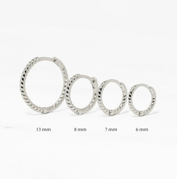 Wholesale S925 Sterling Silver Geometric Twist Trendy Ear Buckle Ring Circle Gold Plated Ear Studs For Women