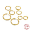 Wholesale S925 Sterling Silver Geometric Twist Trendy Ear Buckle Ring Circle Gold Plated Ear Studs For Women
