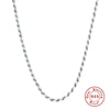 Wholesale S925 Sterling Silver Geometric Twist Woven Clavicle Necklace With Electroplating For Women
