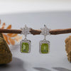 Wholesale S925 Sterling Silver Geometric U Shape Light Luxury Style Earrings Set With Gems