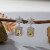 Wholesale S925 Sterling Silver Geometric U Shape Light Luxury Style Earrings Set With Gems