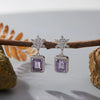 Wholesale S925 Sterling Silver Geometric U Shape Light Luxury Style Earrings Set With Gems