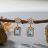 Wholesale S925 Sterling Silver Geometric U Shape Light Luxury Style Earrings Set With Gems