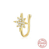 Wholesale S925 Sterling Silver Geometric Water Drop Lightning Diamond Nose Ring With Electroplating For Women
