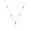 Wholesale S925 Sterling Silver Geometric Water Drop Zircon Diamond Pendant Clavicle Chain With Electroplating For Women