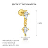 Wholesale S925 Sterling Silver Geometric Zircon Earrings For Women Light Luxury Tassel Design
