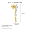 Wholesale S925 Sterling Silver Geometric Zircon Earrings For Women Light Luxury Tassel Design