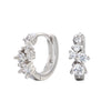 Wholesale S925 Sterling Silver Geometric Zircon Earrings For Women With Electroplating Treatment