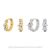 Wholesale S925 Sterling Silver Geometric Zircon Earrings For Women With Electroplating Treatment