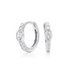 Wholesale S925 Sterling Silver Geometric Zircon Earrings Light Luxury Electroplated Jewelry For Women