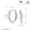 Wholesale S925 Sterling Silver Geometric Zircon Earrings Light Luxury Electroplated Jewelry For Women