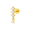 Wholesale S925 Sterling Silver Geometric Zircon Inlaid Women's Earrings