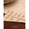 Wholesale S925 Sterling Silver Geometric Zircon Inlaid Women's Earrings