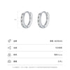 Wholesale S925 Sterling Silver Geometric Zircon Inlaid Women's Light Luxury Earrings