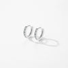 Wholesale S925 Sterling Silver Geometric Zircon Inlaid Women's Light Luxury Earrings