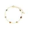 Wholesale S925 Sterling Silver Geometric Zircon Inlay Bracelet For Women Sweet Simple Fashion