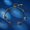 Wholesale S925 Sterling Silver Geometric Zircon Inlay Bracelet For Women Sweet Simple Fashion