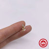 Wholesale S925 Sterling Silver Geometric Zirconia Inlaid Pierced Ear Bone Earrings For Women