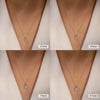 Wholesale S925 Sterling Silver Geometric Zirconium Pendant Necklace With Square Sugar Cube Design And Electroplating For Women